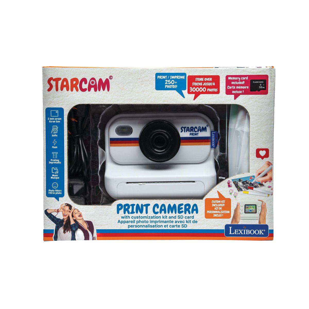 Lexibook Dětský instantní fotoaparát StarCAM se sadou