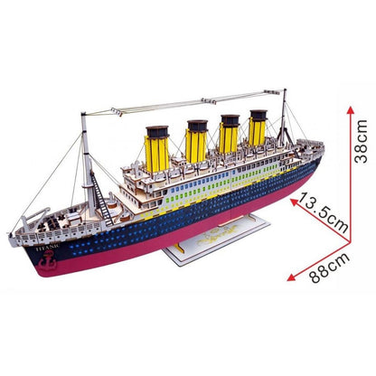 Woodcraft dřevěné 3D puzzle Titanic