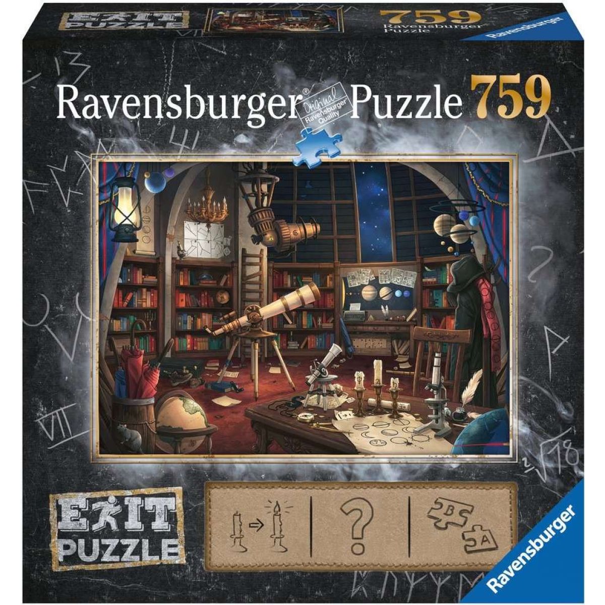 Ravensburger Puzzle Exit Hvězdárna 759 dílků - Poškozený obal