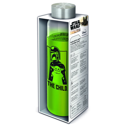 Stor S.L. Skleněná láhev s návlekem 585 ml, Mandalorian
