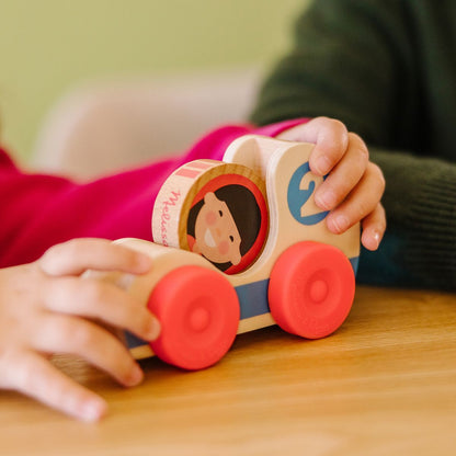 Melissa & Doug Go Tots Dřevěná závodní auta