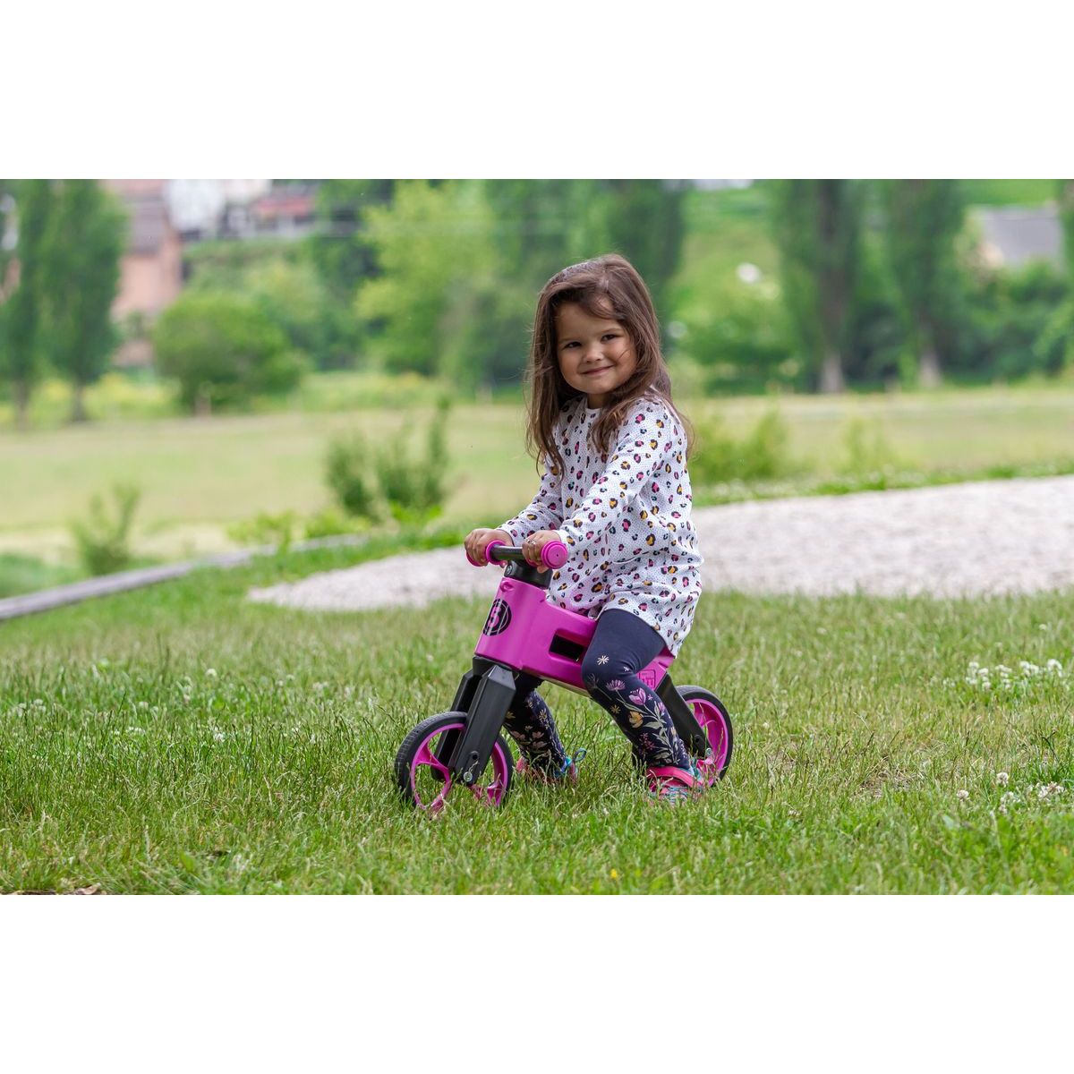 Funny Wheels Odrážedlo Rider SuperSport 2 v 1 fialové