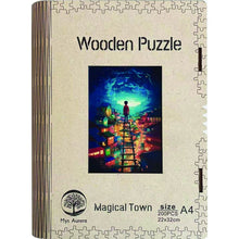 Epee Wooden puzzle Magical Town A4