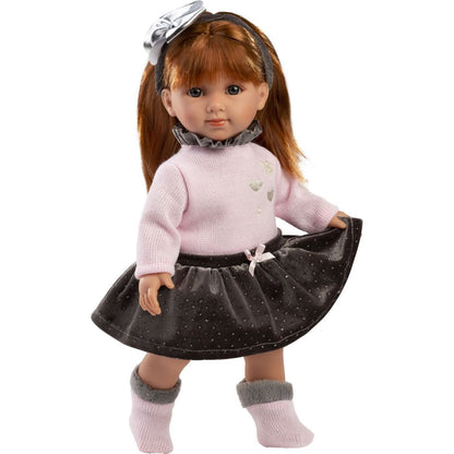 Llorens 53551 Nicole realistická panenka s měkkým látkovým tělem 35 cm