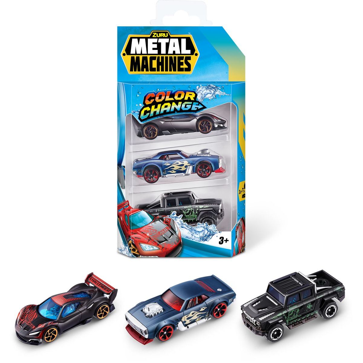 Zuru Metal Machines Sada aut 3 ks měnící barvu č. 4