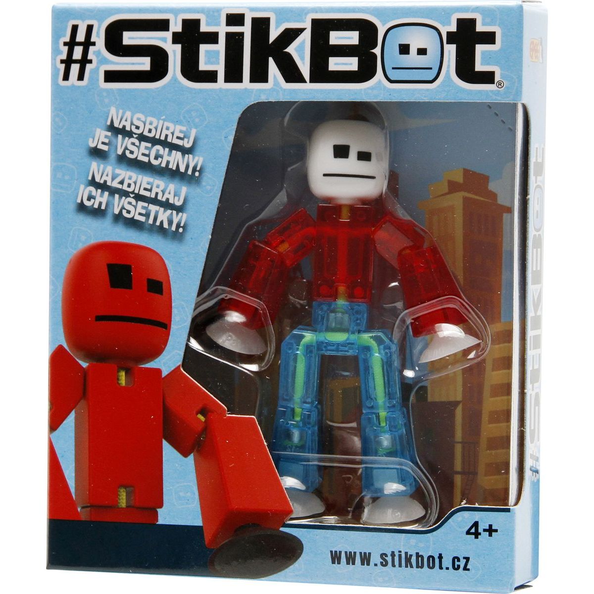 Stikbot Animák 1 figurka červeno-modrý