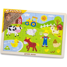Studo Wood Puzzle Farma 24 dílků