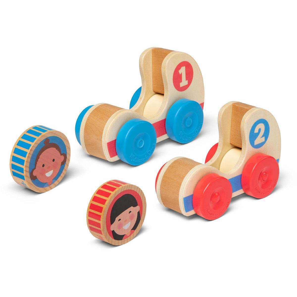 Melissa & Doug Go Tots Dřevěná závodní auta