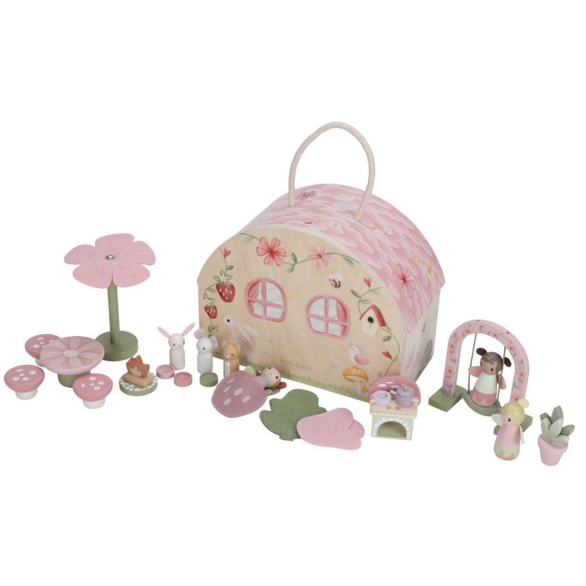 Little Dutch Domeček pro víly dřevěný přenosný Fairy Garden