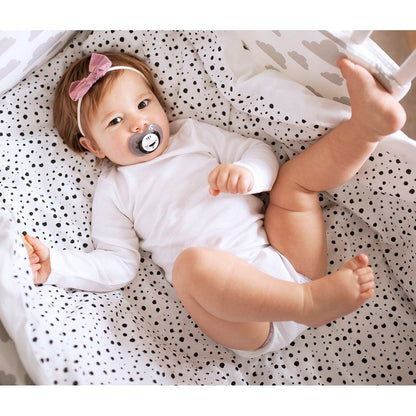 LOVI Dudlík silikonový dynamický Salt & Pepper 3-6 m 2 ks