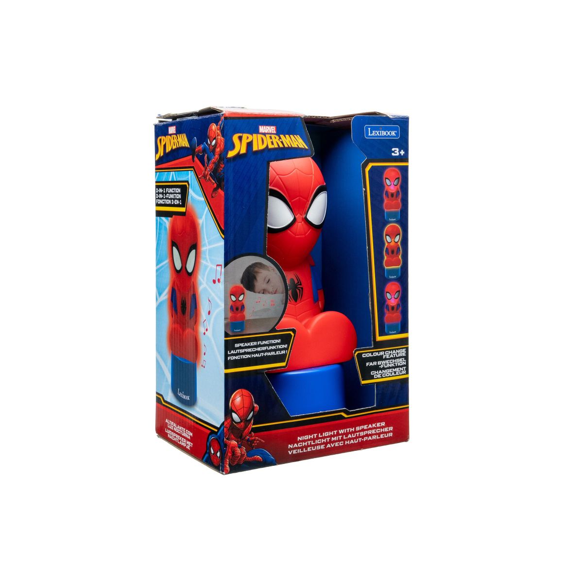 Lexibook Noční světlo s reproduktorem Spiderman