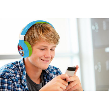 Lexibook 2v1 bluetooth skládací sluchátka Šmoulové s limitem hlasitosti