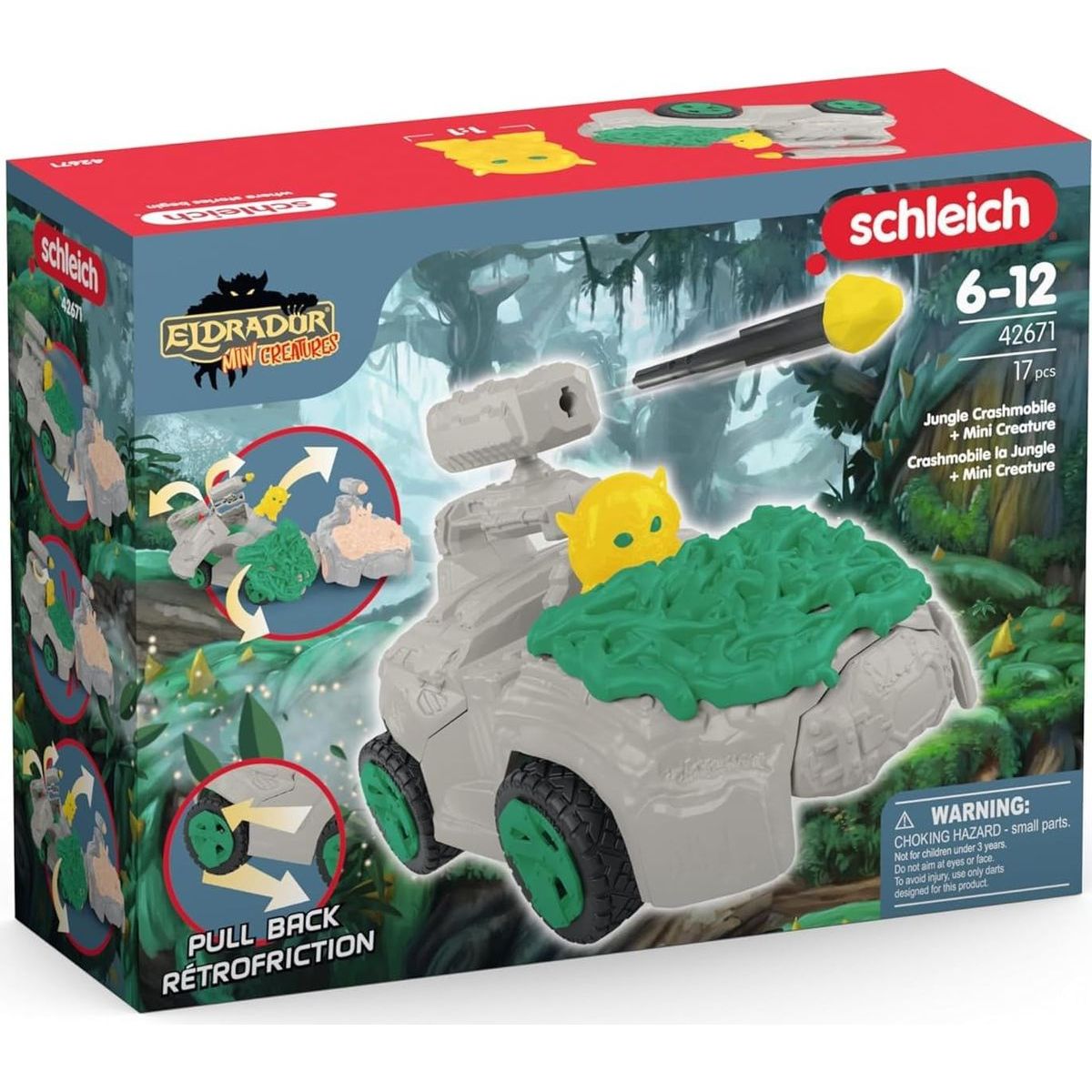Schleich 42671 CrashMobile z džungle s figurkou Mini Creature