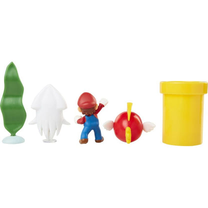 Jakks Sada 5 figurek Super Mario Diorama 6 cm