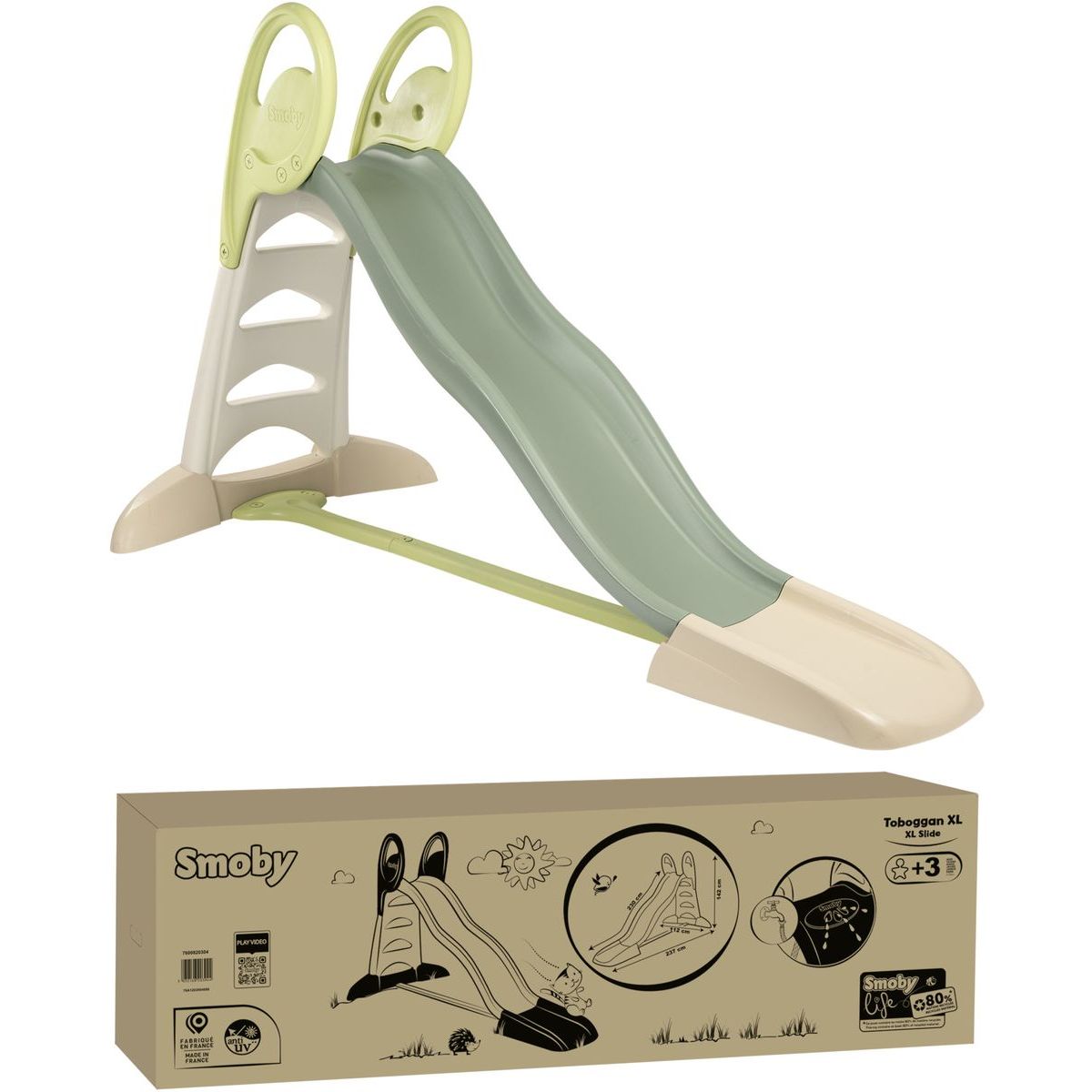 Smoby Skluzavka Life XL 230 cm zelená