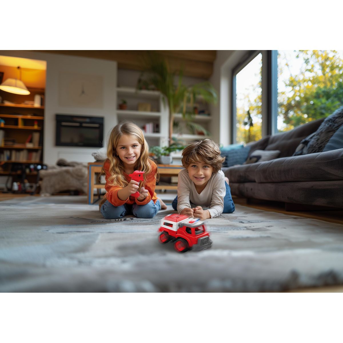Lexibook Hasičské auto 3v1 s elektrickou vrtačkou