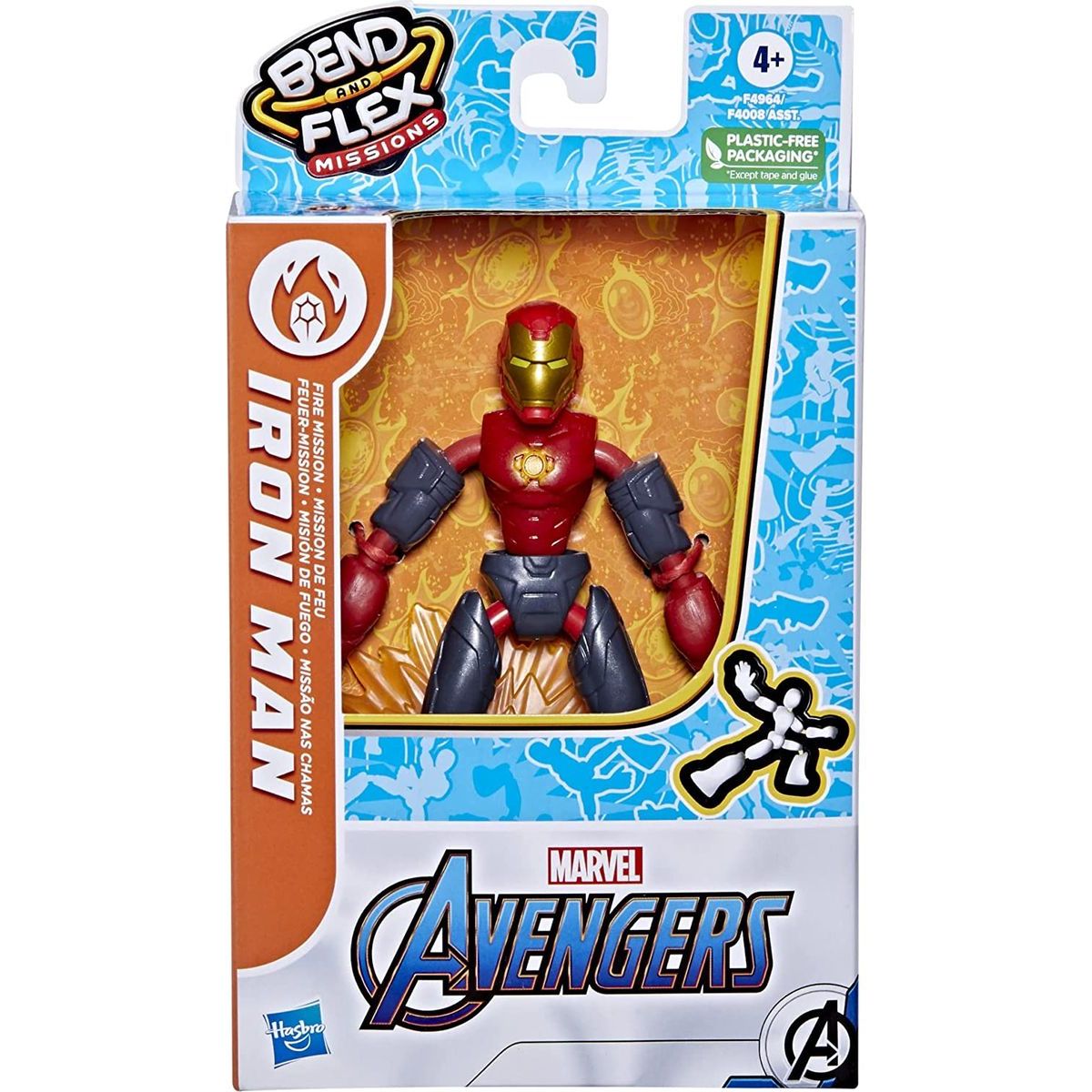 Hasbro Avengers Bend and Flex figurka Iron Man