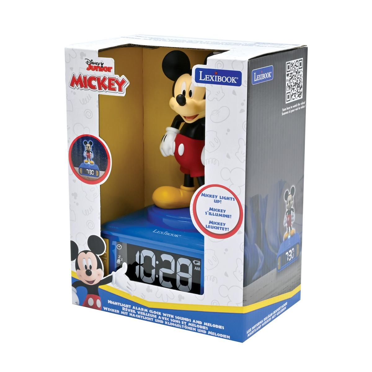 Lexibook Budík Mickey se svítící figurkou