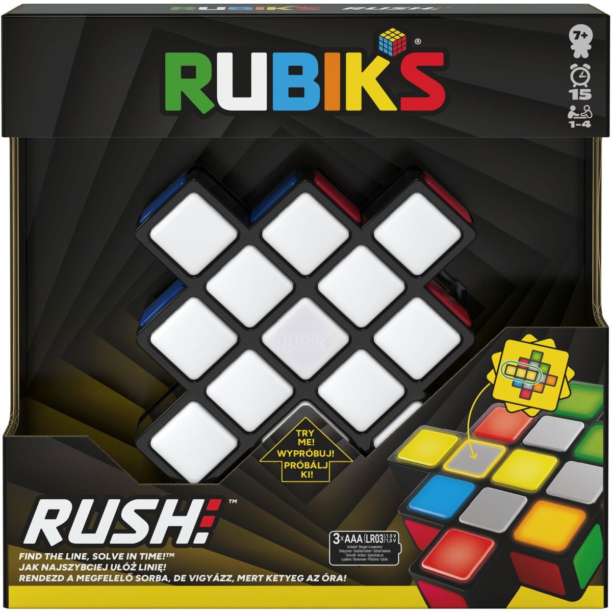 Spin Master Rubikova kostka elektronická hra Tetris rush