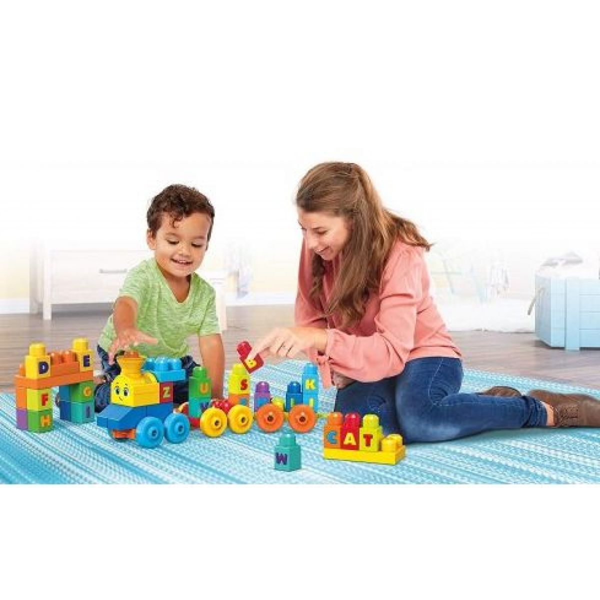 Mega Bloks hudební vláček s písmenky