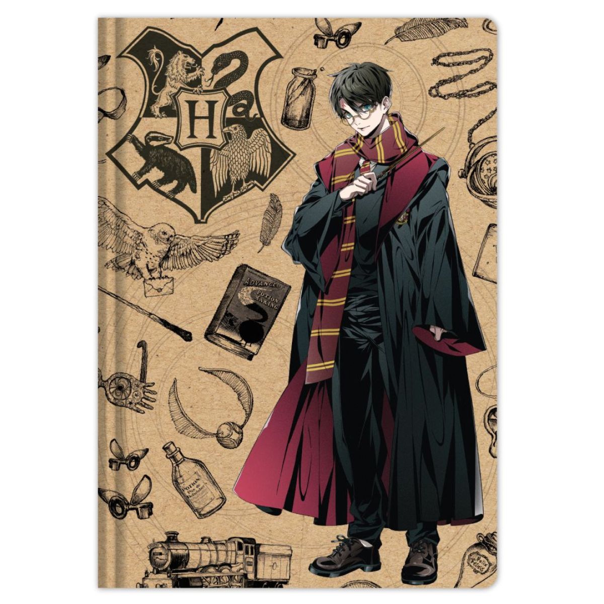 Bluesky Harry Potter Blok s perem Navy & Gold