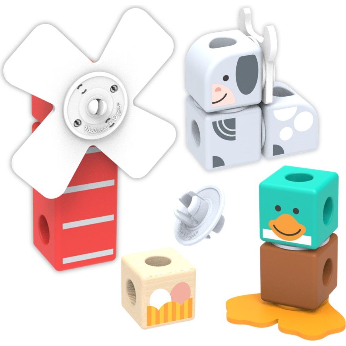 Melissa & Doug blockables stavebnice farma