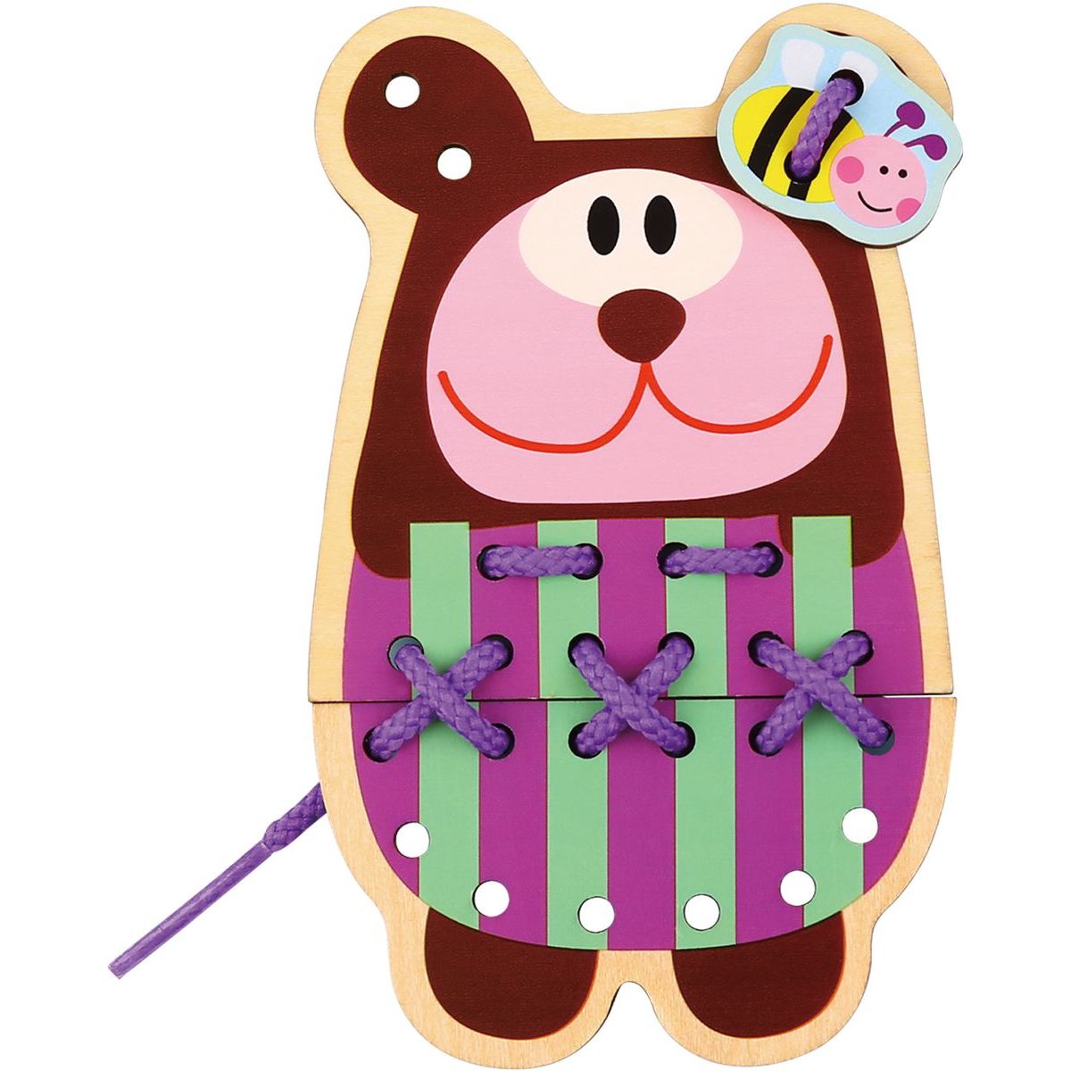 Tooky Toy Dřevěná provlékací zvířátka
