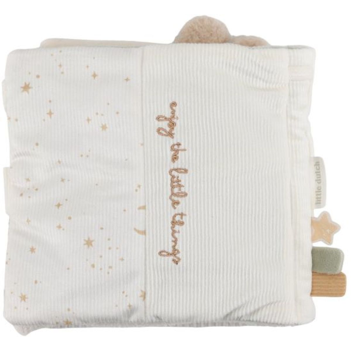 Little Dutch Textilní knížka s aktivitami Newborn Naturals
