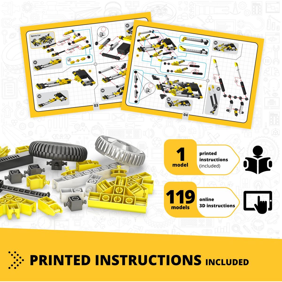 Engino Creative Builder 120 modelů s motorkem
