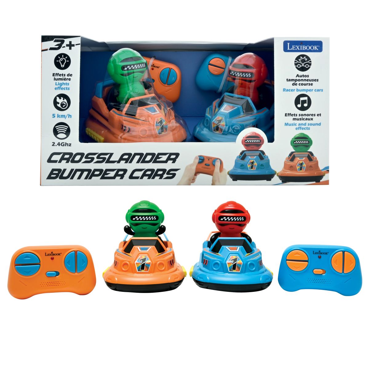 Lexibook dvě závodní auta Crosslander Bumper