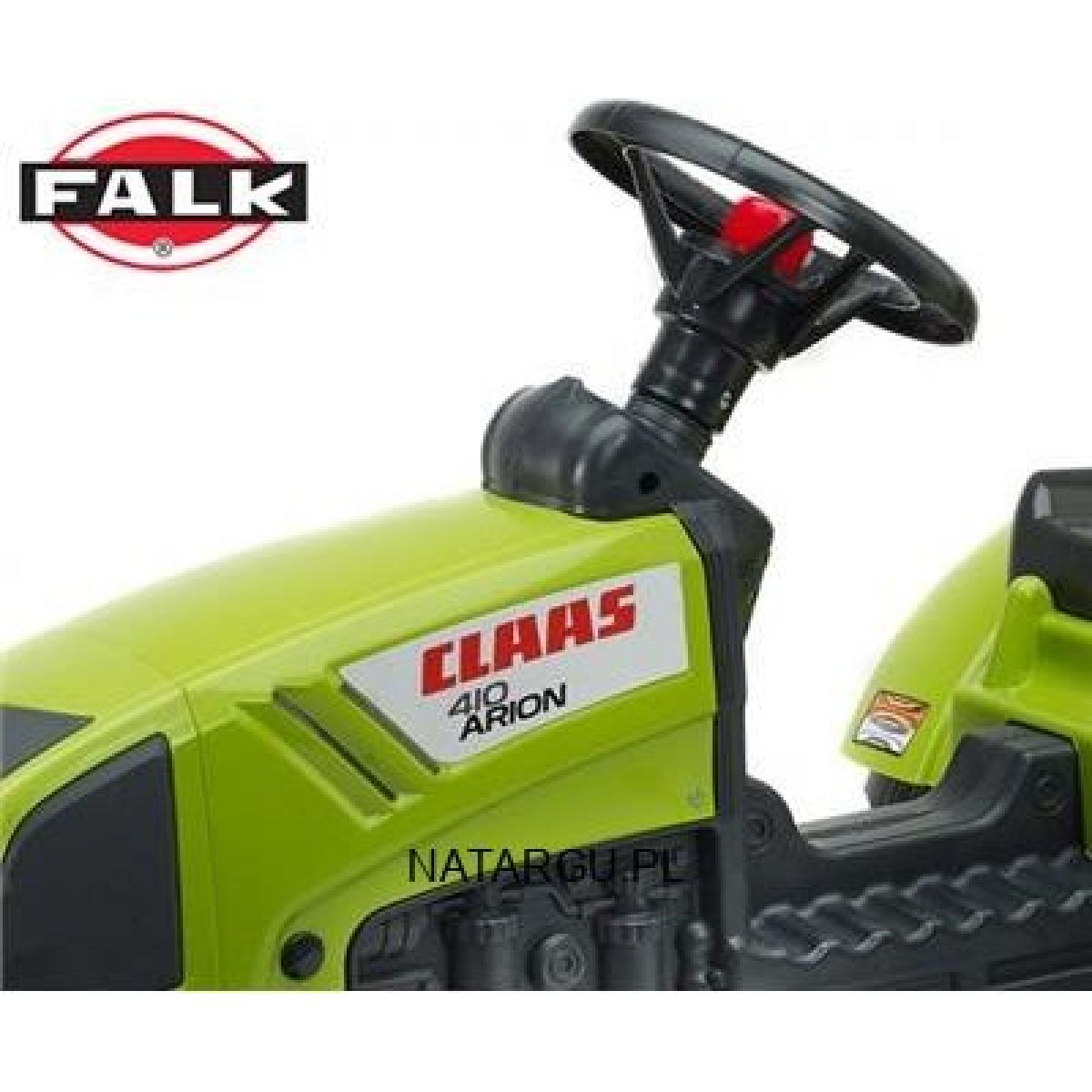 Falk Traktor Claas Arion 410 s valníkem zelený
