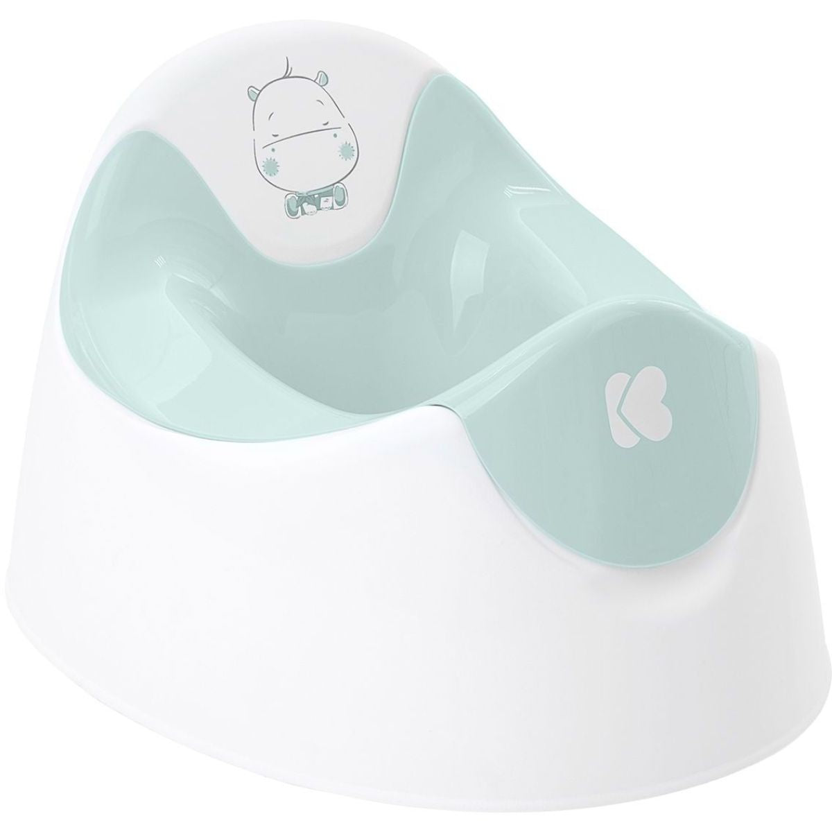 KikkaBoo Nočník hroch White Mint