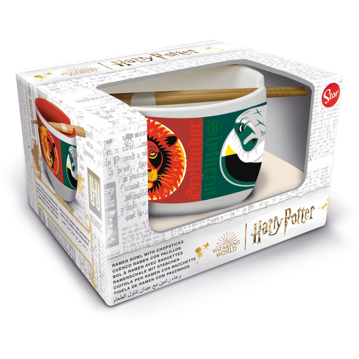 STOR Harry Potter ramen miska a hůlky, dárkový set