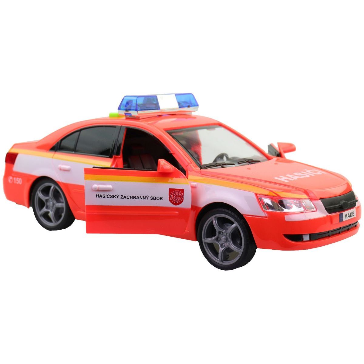 MaDe Hasičské osobní auto s českým hlasem, CZ box, 24cm