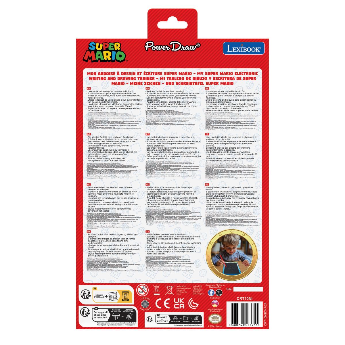 Lexibook Kreslicí tablet Super Mario s E-inkem