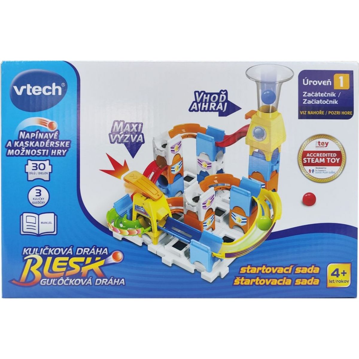 Vtech Kuličková dráha Blesk - Dvojitý skok CZ SK