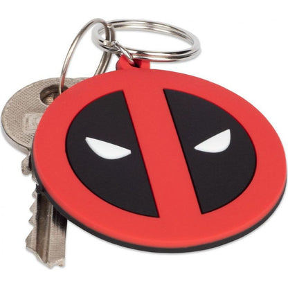 Klíčenka gumová Deadpool logo