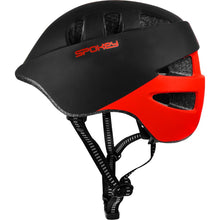 Spokey Cherub Dětská cyklistická přilba In-Mold, 48-52 cm, černo-červená