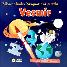 SUN Zábavná magnetická kniha Vesmír - čti a skkládej