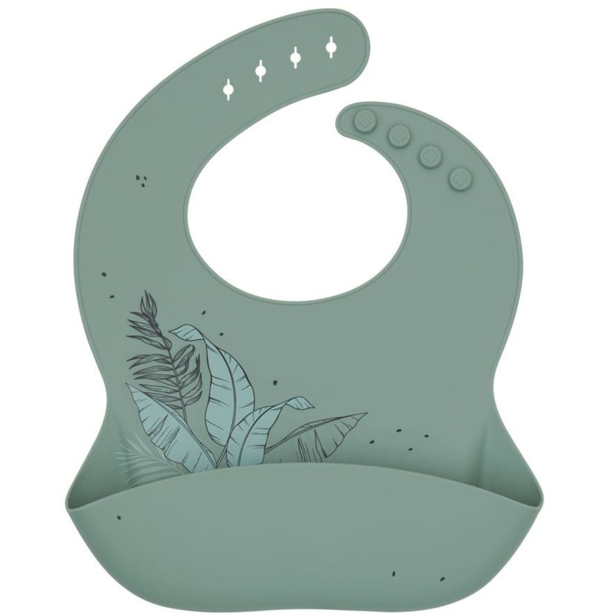 KikkaBoo Bryndák s kapsou Platinum Silicone Flora Sage