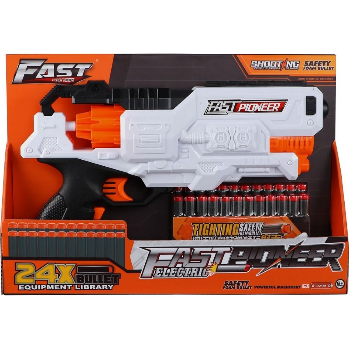 Alltoys Blaster Fast bateriový a 24 ks nábojů