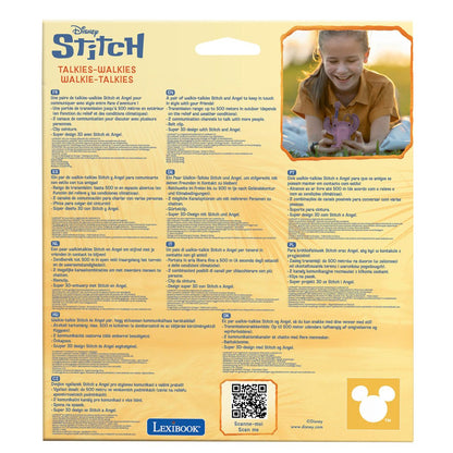 Lexibook 3D vysílačky Stitch a Angel s dosahem 500 m