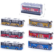 Sparkys Kovový model školního autobusu s otevíracími dveřmi 1:64 dálkový autobus červený