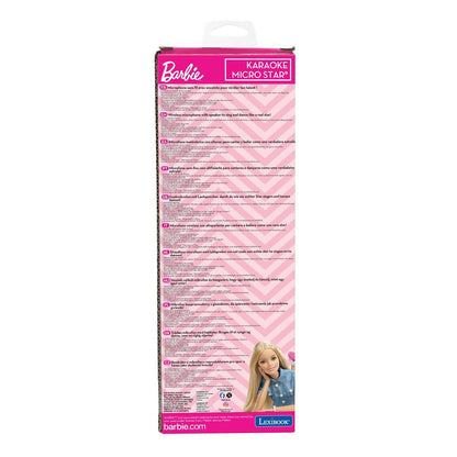 Lexibook Bezdrátový karaoke mikrofon Barbie s držákem na telefon