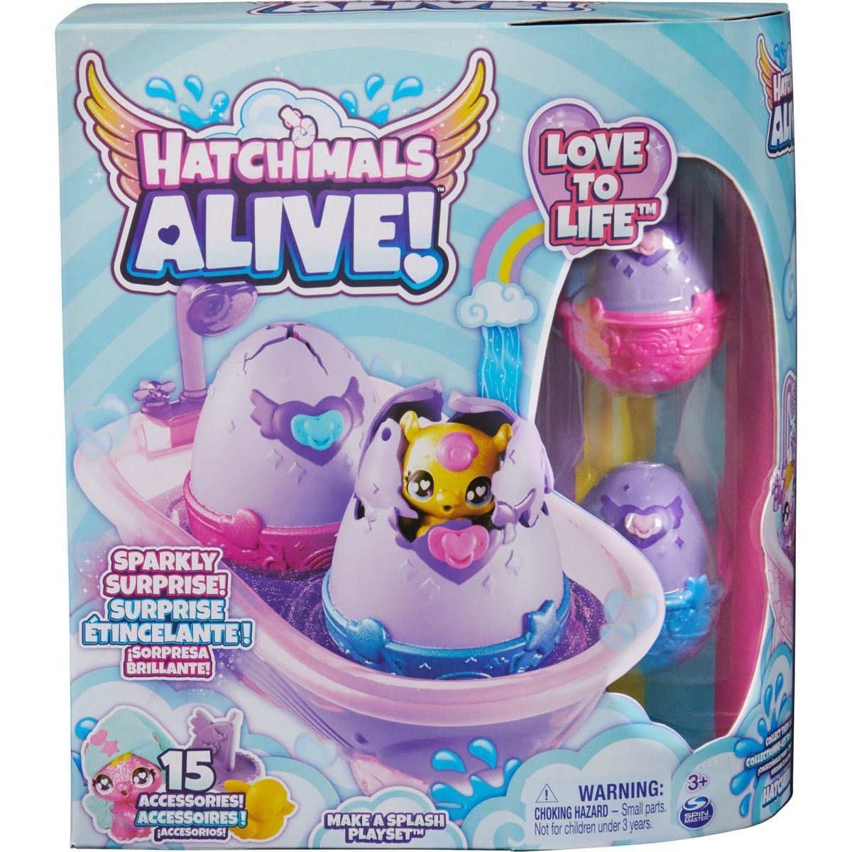 Hatchimals zvířátka ve vaně se změnou barvy