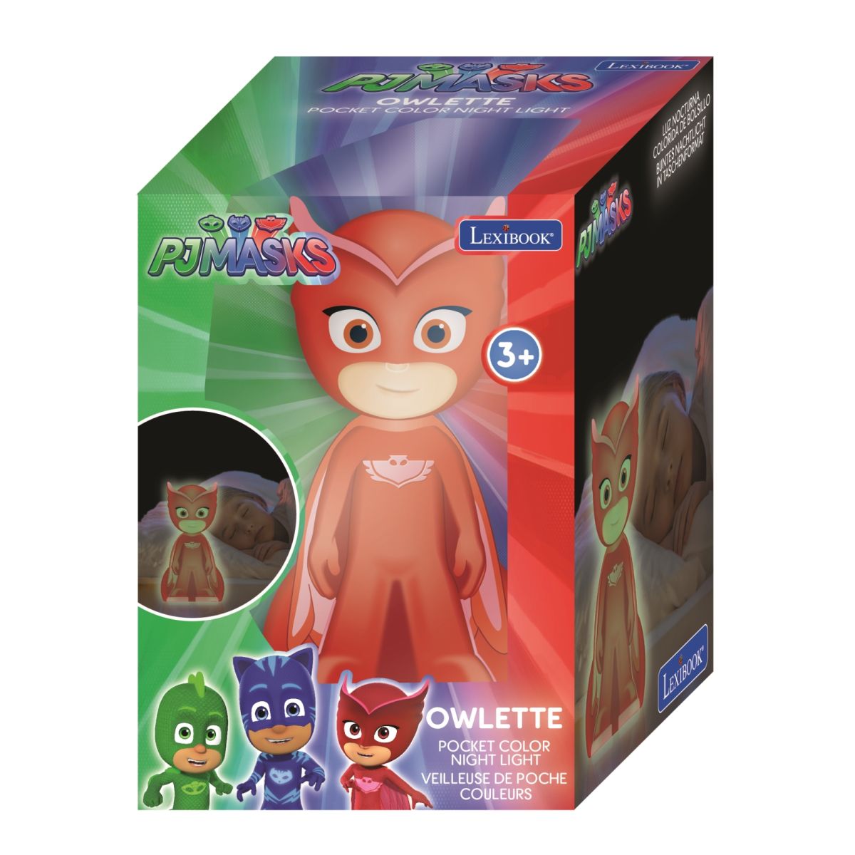 Lexibook Designové noční světlo LED PJ Masks 13 cm