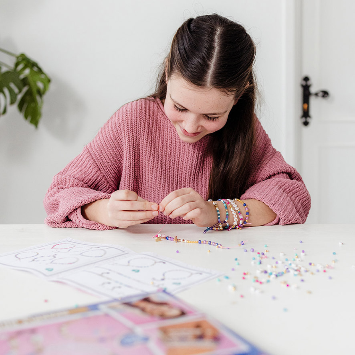 Craft Creative Sada na výrobu třpytivých náramků