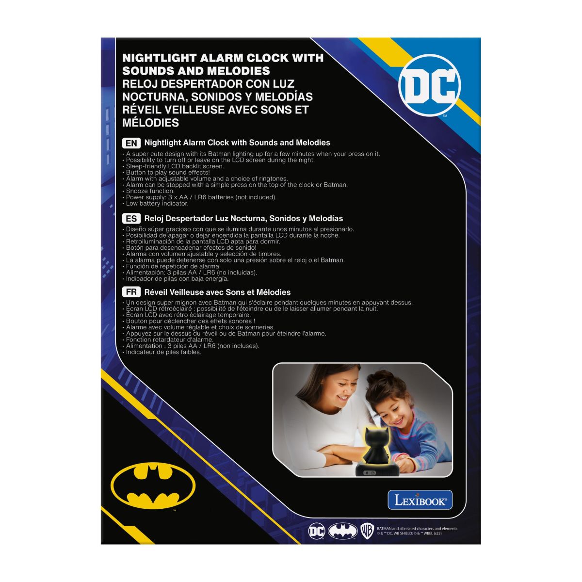 Lexibook Budík Batman se svítící figurkou