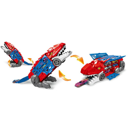 Sparkys Transformující se dinosaurus 2v1 garáž s katapultem