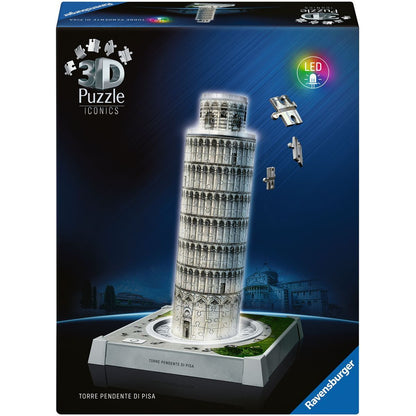 Ravensburger Iconics: Šikmá věž v Pise (Noční edice)